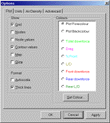 Plot format tab on the Options dialog