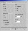 Units tab on the Options dialog